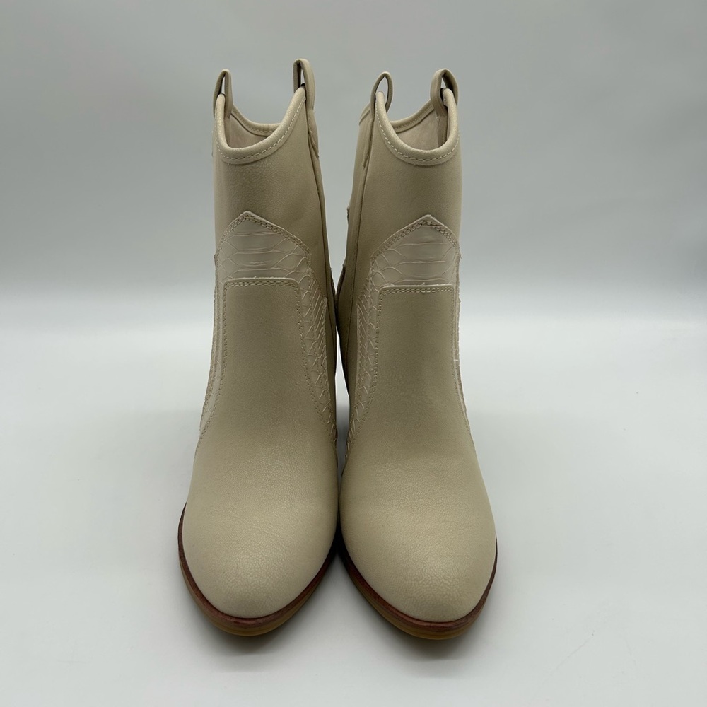 Altar’d State Beige Western Ankle Boots | Vegan | Size 8 | New With Tag - Picture 6 of 10